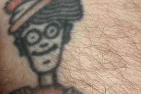 One of Georgia's regrettable entries, Where's Wally? on a gentleman's nipple.