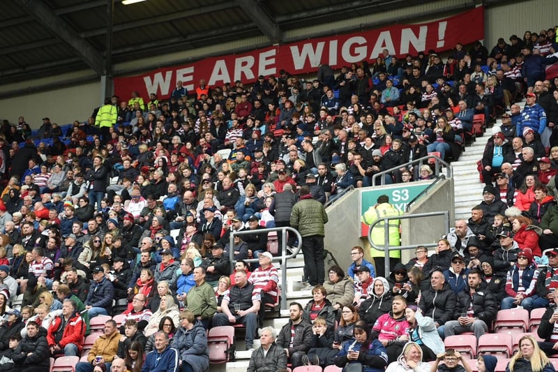 Wigan fans got behind Matty Peet's side.