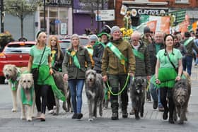 Flags were flying at the annual St Patrick's Day parade around the centre of Ashton-in-Makerfield, organised by the Brian Boru Club.