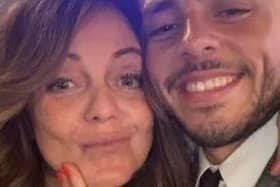 Lewis with his mum