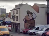 Kissing - as illustrated by Pete McKee's famous The Snog mural on the side of Fagan's pub in Sheffield city centre - tops the most expensive road names according to a study of property prices.