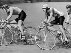 Cycle racing in Mesnes Park on Sunday 2nd of September 1984.