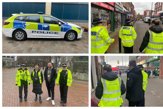The police and council patrols in Leigh