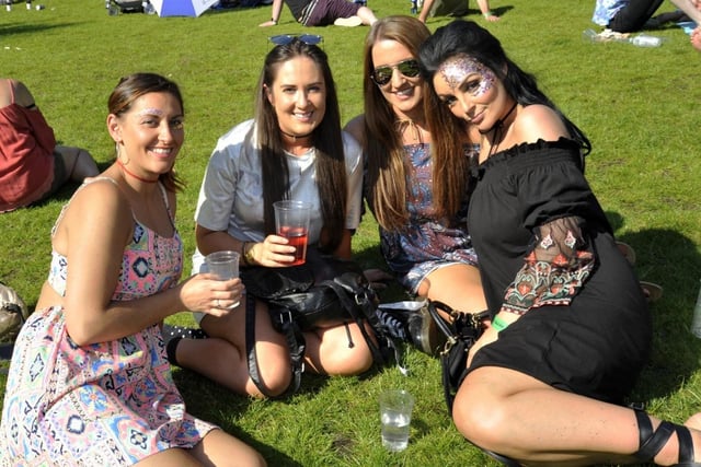 From left, Alison Beaney, Danielle Workman, Amy Shott and Emma Holland at Haigh Fest 2017