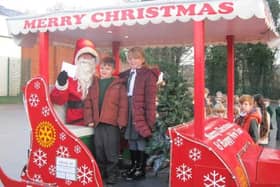 Wigan Rotary's Santa on one of his previous Christmas tours