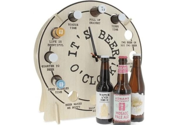 Countdown to Christmas in spectacular style this year with The Bottle Club’s fun, quirky and refillable beer calendar. The clock actually works and makes a great countdown to Christmas, a great party or even a kitchen accessory. Including 12 craft beers, this is an ideal gift or treat for yourself! Price £49.99