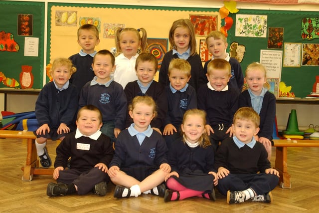 Mrs Craig and Miss Fawcett's class pictured 19 years ago. Recognise anyone?