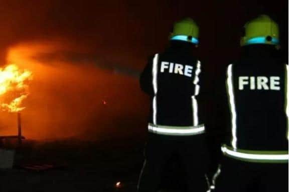 By the time the flames were put out, firefighters said that the container's interior was "burnt to a crisp"