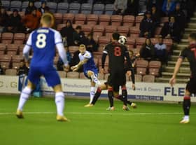 James McClean tries a shot against his old Stoke side