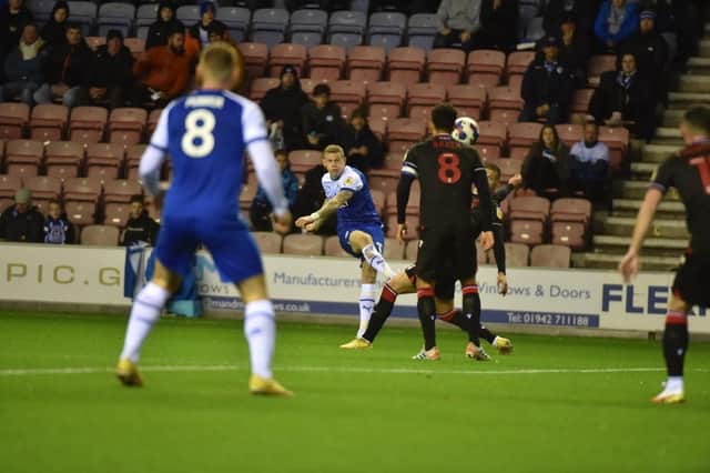 James McClean tries a shot against his old Stoke side