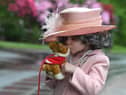 Isla Bates has been going round care homes dressed up as the Queen and planting a tree to celebrate the jubilee