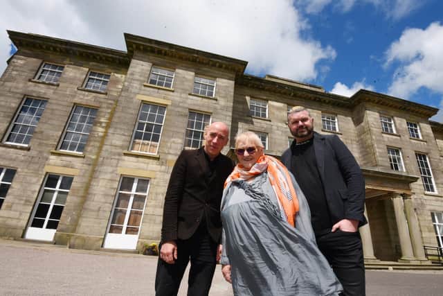 Dr Mary Major at Haigh Hall with Al and Al