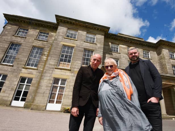 Dr Mary Major at Haigh Hall with Al and Al