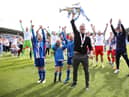 Leam Richardson celebrates winning the League One title last term