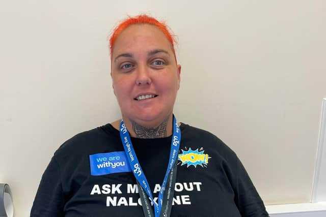 Tina Hill, a peer involved in With You’s peer-to-peer naloxone programme