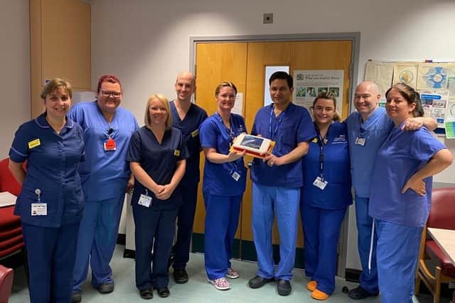 Love Deb Research and Cardiology Teams with Dr Abhishek Kumar (centre)