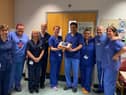 Love Deb Research and Cardiology Teams with Dr Abhishek Kumar (centre)