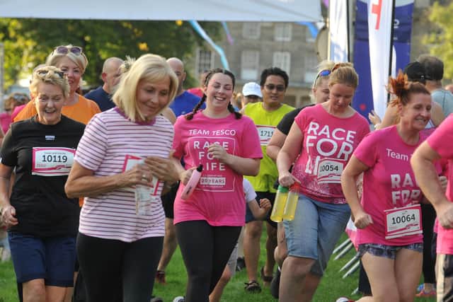 Last year's Race for Life at Haigh Woodland Park