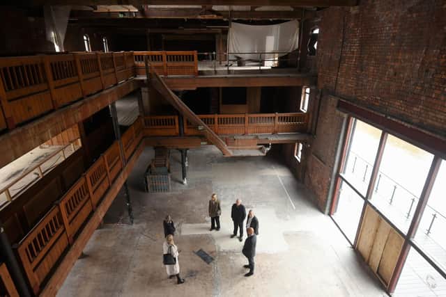 Major stakeholders were given a tour of the Wigan Pier buildings