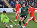 Thelo Aasgaard and Will Keane combine at Plymouth last term