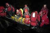 Many rescues take place in darkness and the team often practises in these conditions