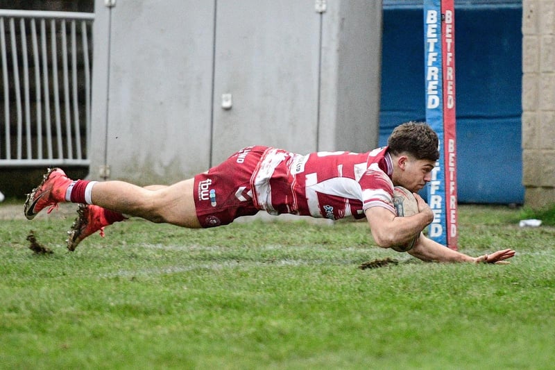 Jacob Douglas scored Wigan's first try of the game and assisted the second.