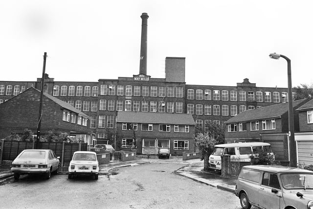 May Mills in Foundry Lane, Highfield, which was the last working cotton mill in Wigan pictured in 1980 the year that it closed.