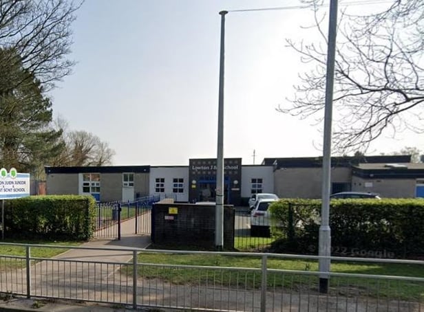 Lowton Junior and Infant School on Newton Road, Lowton