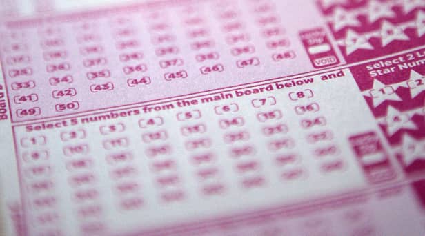 A lottery ticket for the EuroMillions draw