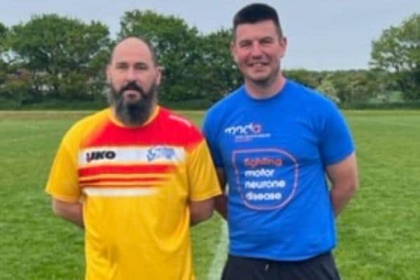 Two U7s coaches from Shevington Sharks are taking on their own '7 in 7' challenge
