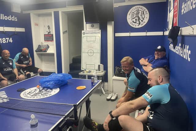 A relaxed changing room with Neville Southall as Place 2 Place manager. His half-time talks concentrated far more on mental health than sporting strategies