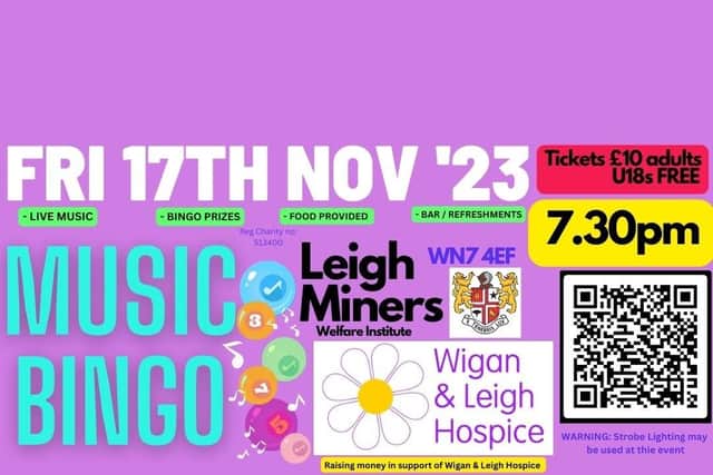 Music bingo with a twist is set to raise money for Wigan and Leigh hospice