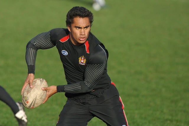 Thomas Leuluai - WIGAN WARRIORS TRAINING, EDGE HALL ROAD.