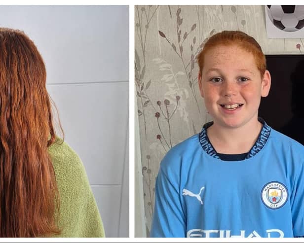 Elliot Molineux has grown his hair long for the past three years