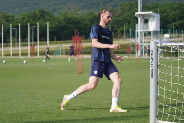Will Keane during Latics' training camp in Hungary last week