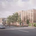 An artist's impression of the soon-to-be-built Wigan Infirmary multi-storey car park