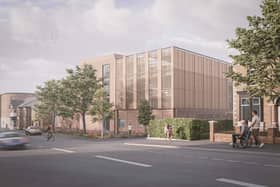 An artist's impression of the soon-to-be-built Wigan Infirmary multi-storey car park