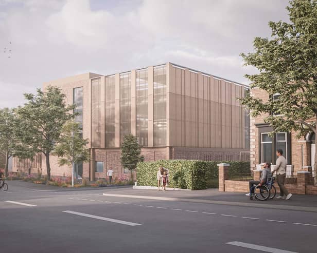 An artist's impression of the soon-to-be-built Wigan Infirmary multi-storey car park