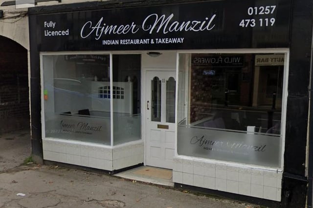 On High Street in Standish, Ajmeer Manzil has a rating of 4.5 from 103 reviews.