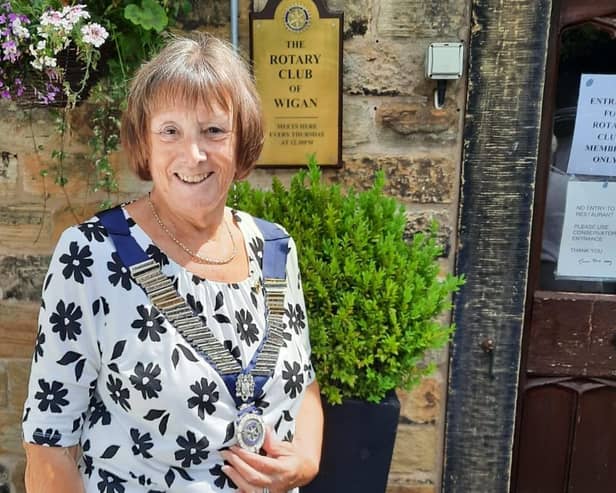 Coun Eunice Smethurst has been elected as the new president of Wigan Rotary Club