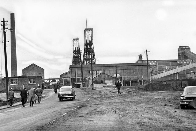 Chisnall Hall Colliery at Coppull Moor in January 1967 as its closure is announced.