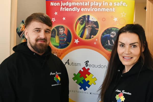 Dave Sargent, left, who has an autistic son, is organising a celebrity charity football match, sports stars V Hollyoaks team, in May, to raise funds and awareness of Wigan-based Autism Beaudon Understanding Kindness