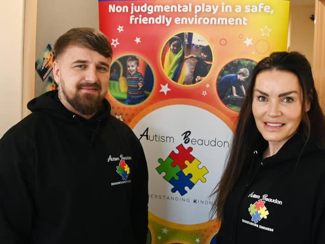 Dave Sargent, left, who has an autistic son, is organising a celebrity charity football match, sports stars V Hollyoaks team, in May, to raise funds and awareness of Wigan-based Autism Beaudon Understanding Kindness
