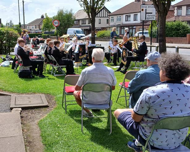 Pemberton Youth Band provided the entertainment for Shevington Garden Club's 40th annual show