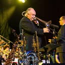 Wigan Youth Jazz Orchestra with multi-instrumentalist James Morrison at Wigan Jazz Festival