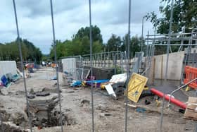 Equipment was left on Ladies Lane, Hindley by the previous contractors