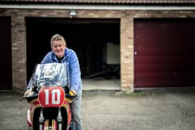 Mick Grant with his Heron Suzuki XR69