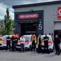 Staff at the new GSF Car Parts branch in Wigan