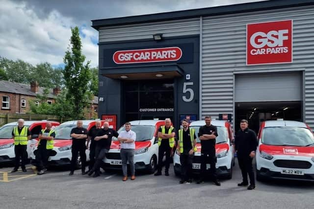 Staff at the new GSF Car Parts branch in Wigan