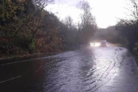 Image of Slag Lane flooded.